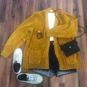 Seven7 Gold Cardigan